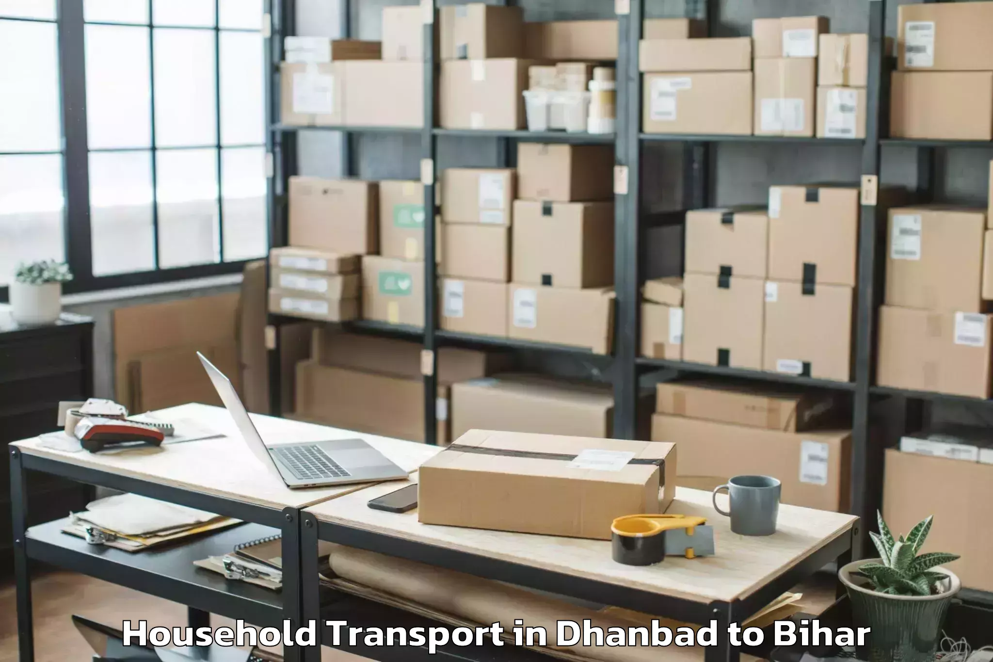 Get Dhanbad to Laukahi Household Transport